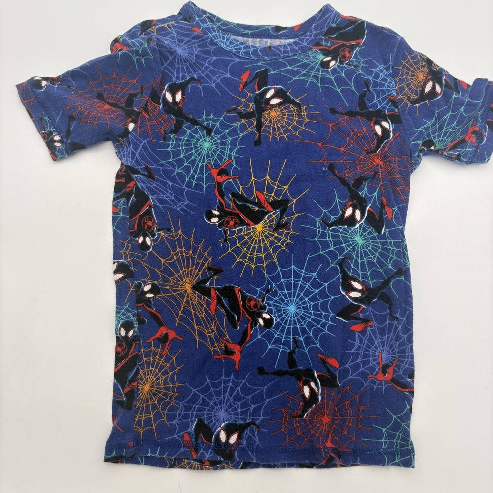 Marvel‎ Pajama Top Kids 12 Blue Spider-Man Across Spider-Verse Graphic Shirt